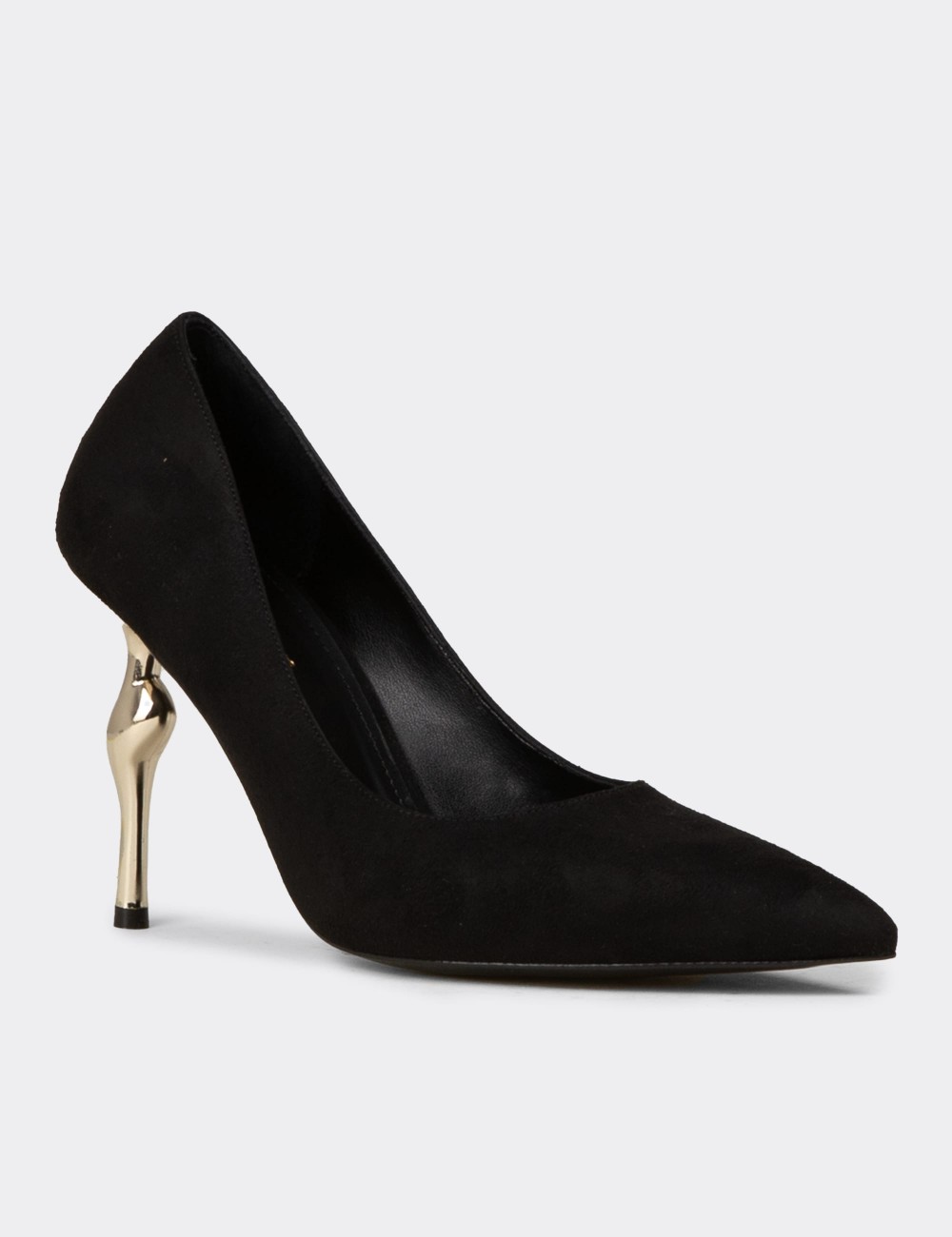 Women's Black Stiletto Heels - V9011ZSYHM01