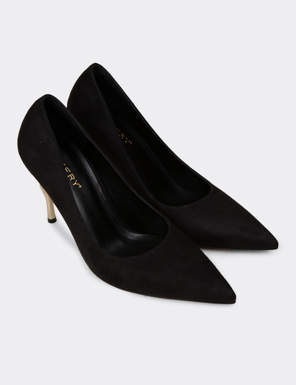 Women's Black Stiletto Heels - V9011ZSYHM01