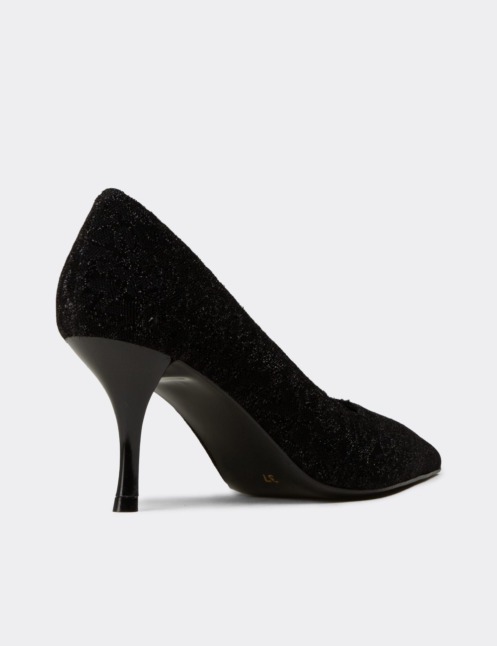 Women's Black Stiletto Heels - V4016ZSYHM01