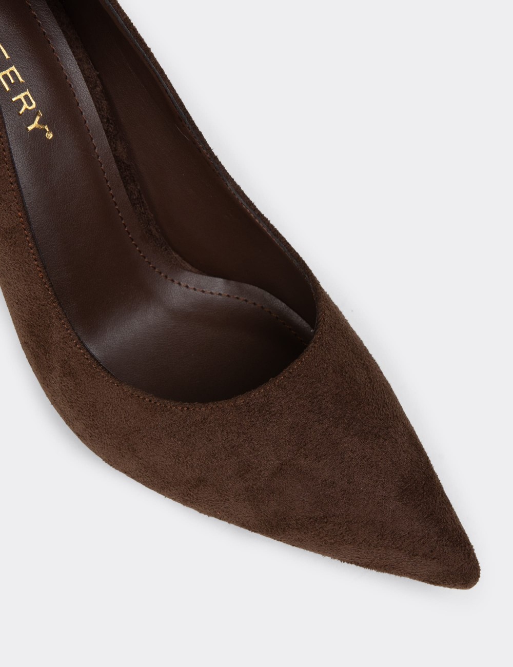 Women's Brown Suede Stiletto - V9011ZKHVM01