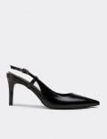 Women's Black Slingback Stiletto