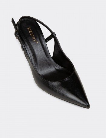 Women's Black Slingback Stiletto - RD420ZSYHM01