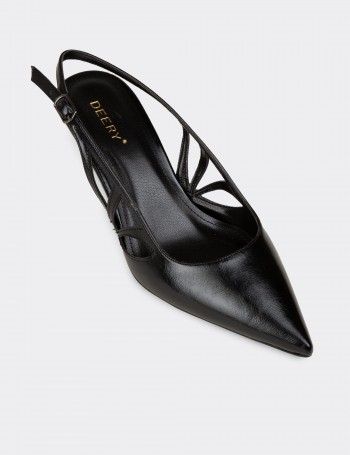 Women's Black Heeled Shoes