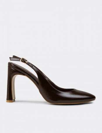 Women's Brown Heeled Shoes