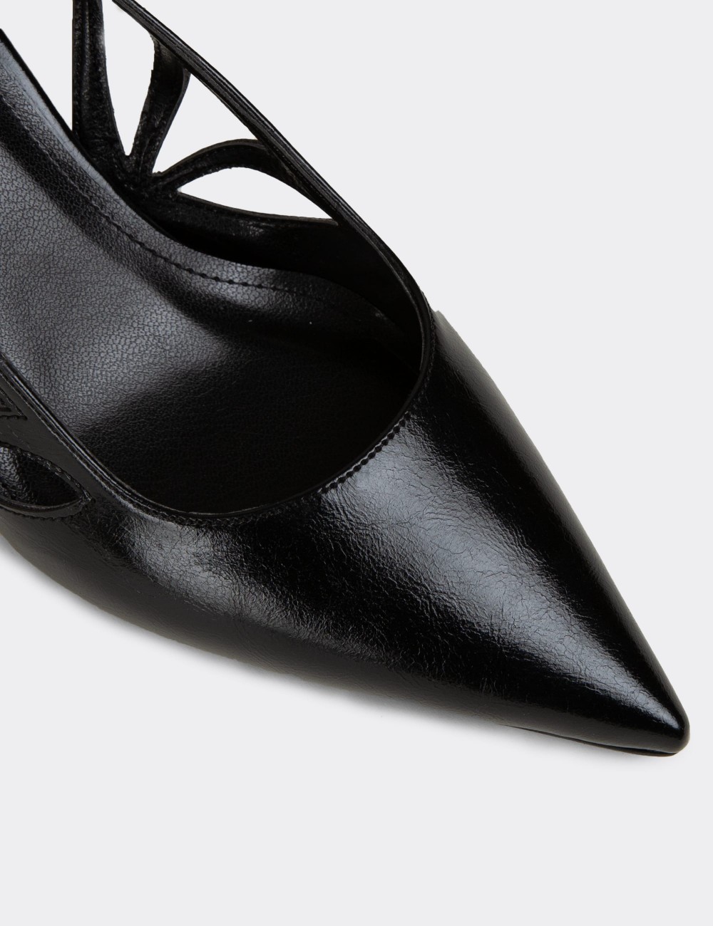 Women's Black Heeled Shoes - RD310ZSYHM01