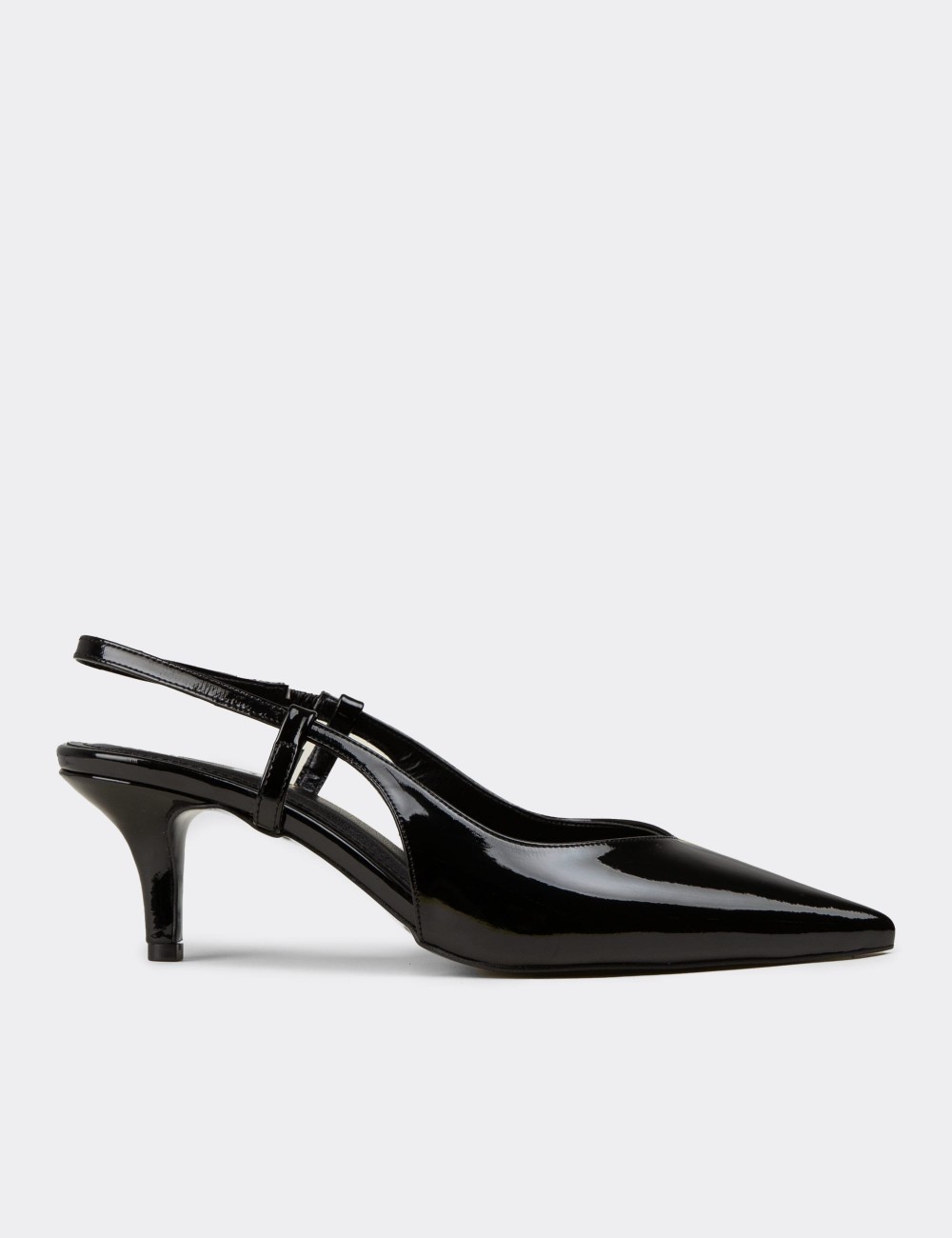 Women's Black Patent High Heels - RD143ZSYHM01