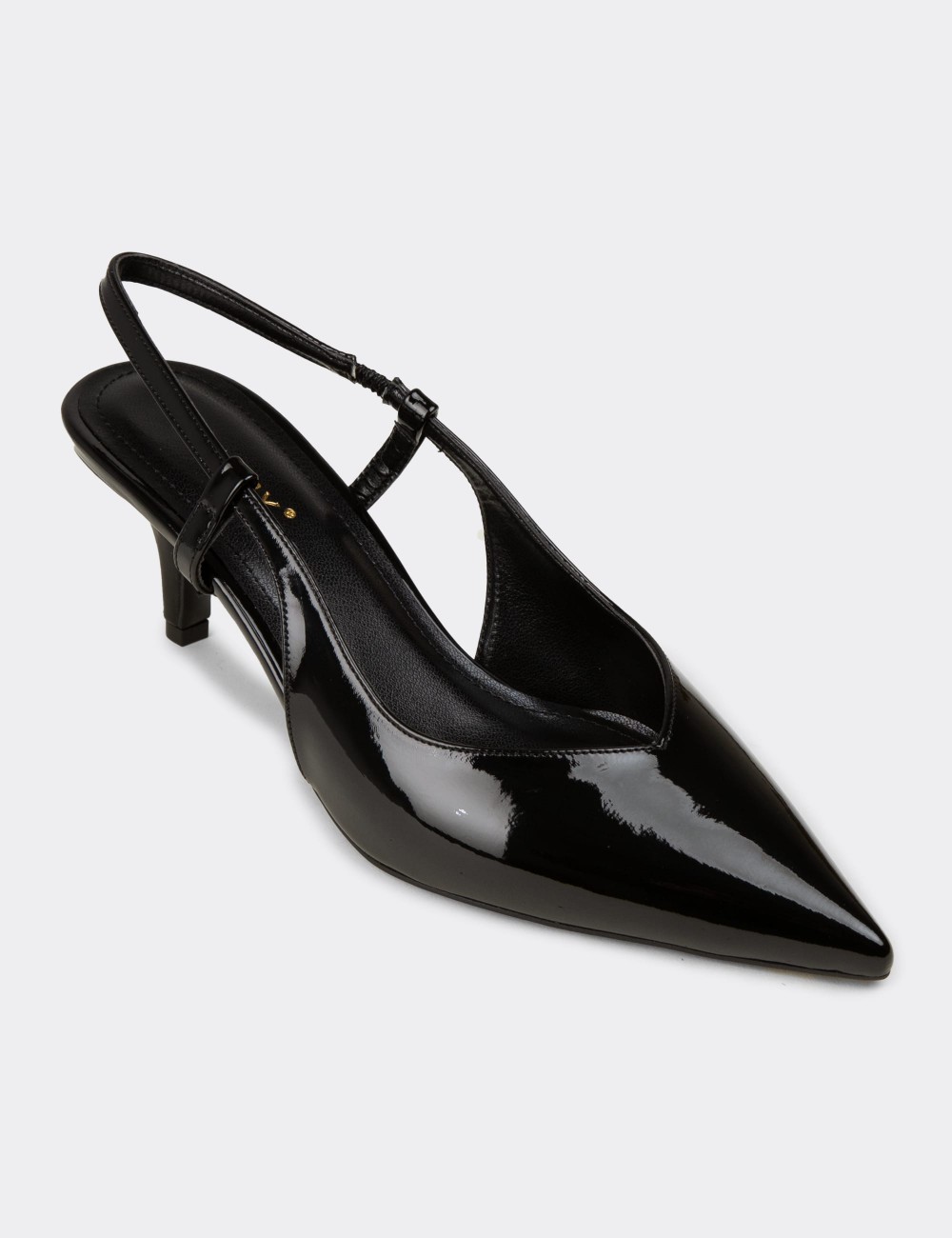 Women's Black Patent High Heels - RD143ZSYHM01