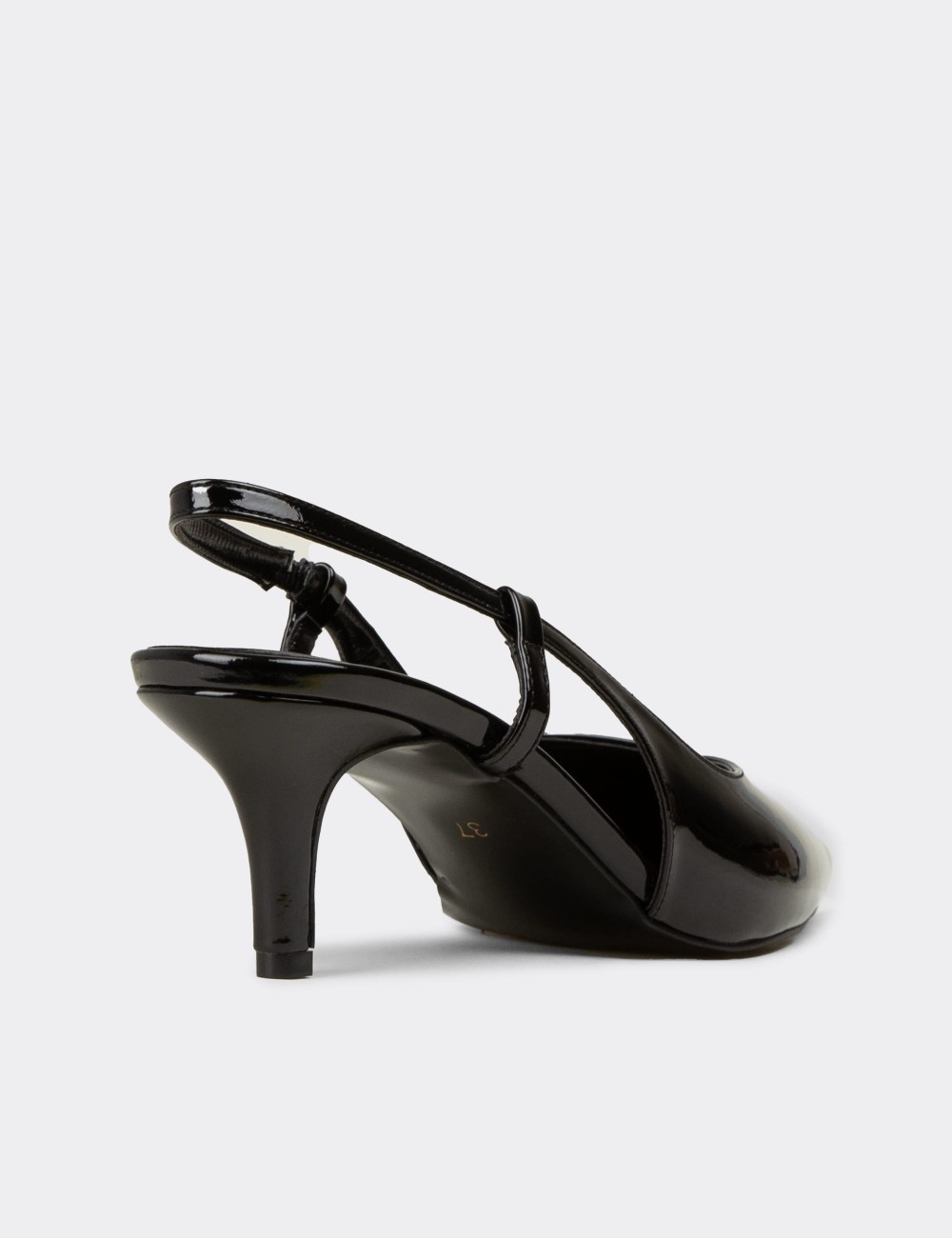 Women's Black Patent High Heels - RD143ZSYHM01