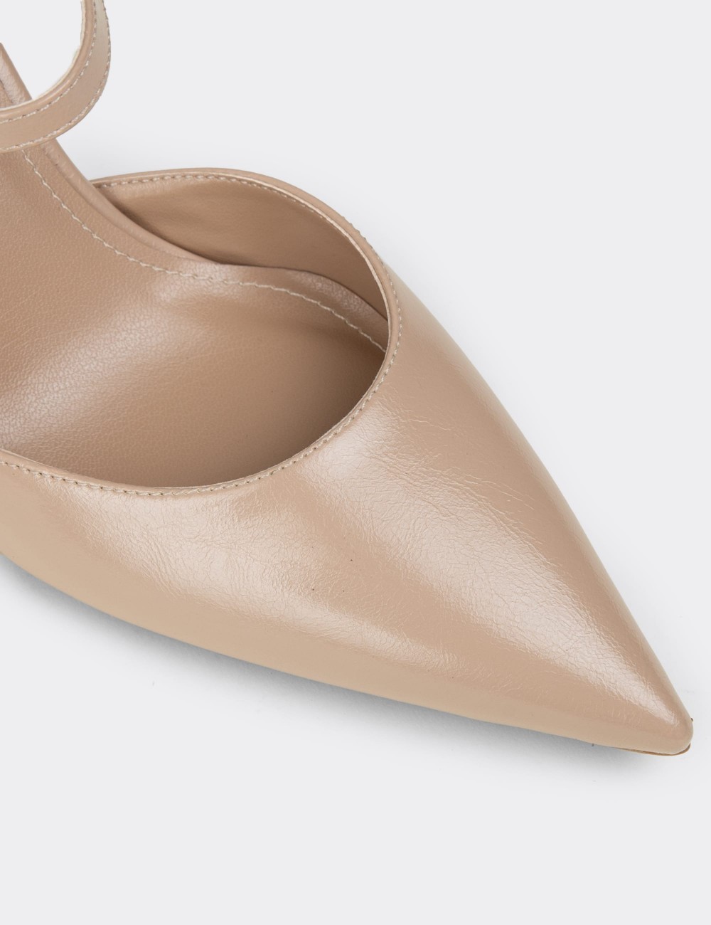 Women's Beige Heeled Shoes - RD030ZBEJM01