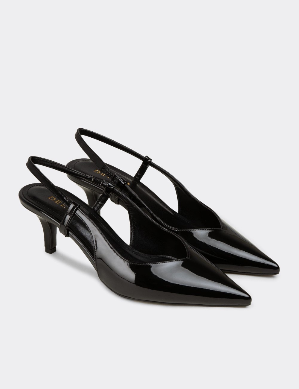 Women's Black Patent High Heels - RD143ZSYHM01