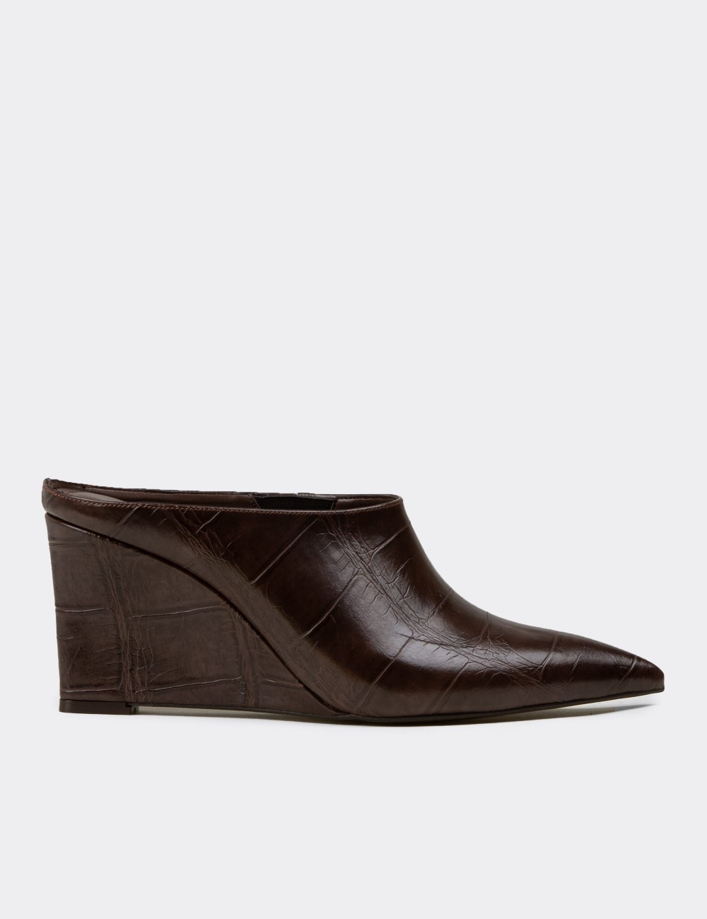 Women's Brown Mule - V0056ZKHVM01