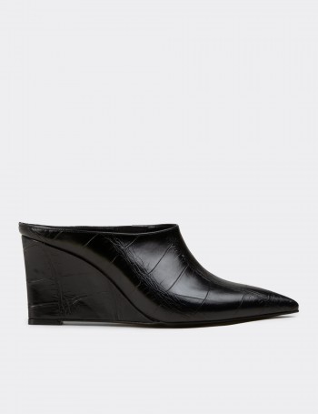 Women's Black Mule