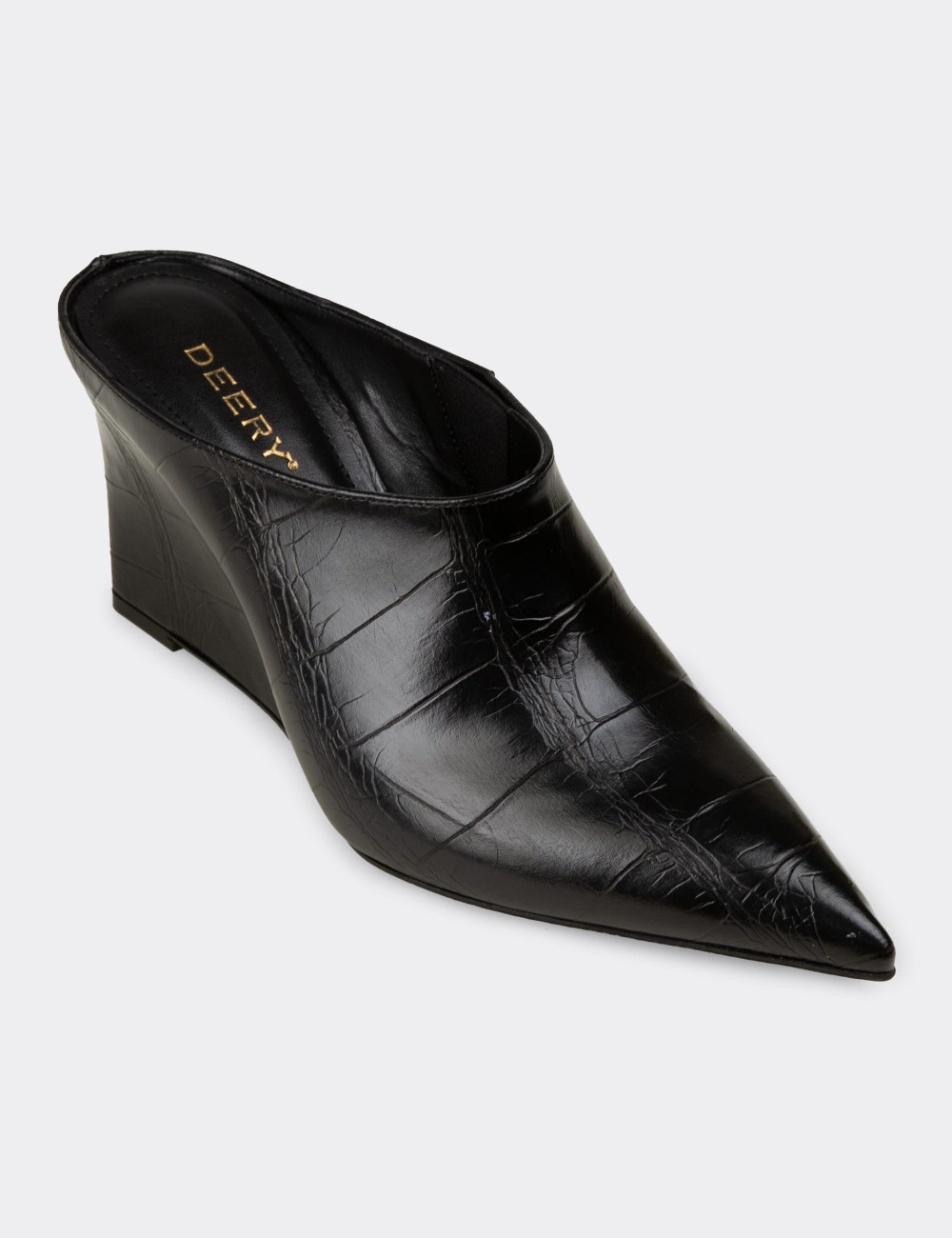 Women's Black Mule - V0056ZSYHM01