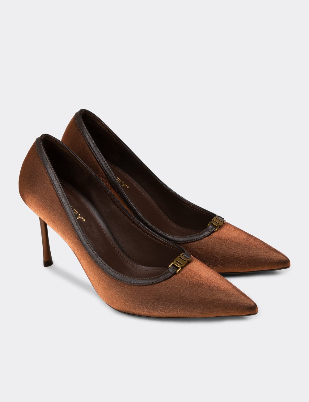 Women's Copper Stiletto Heels - V0T30ZKHVM01