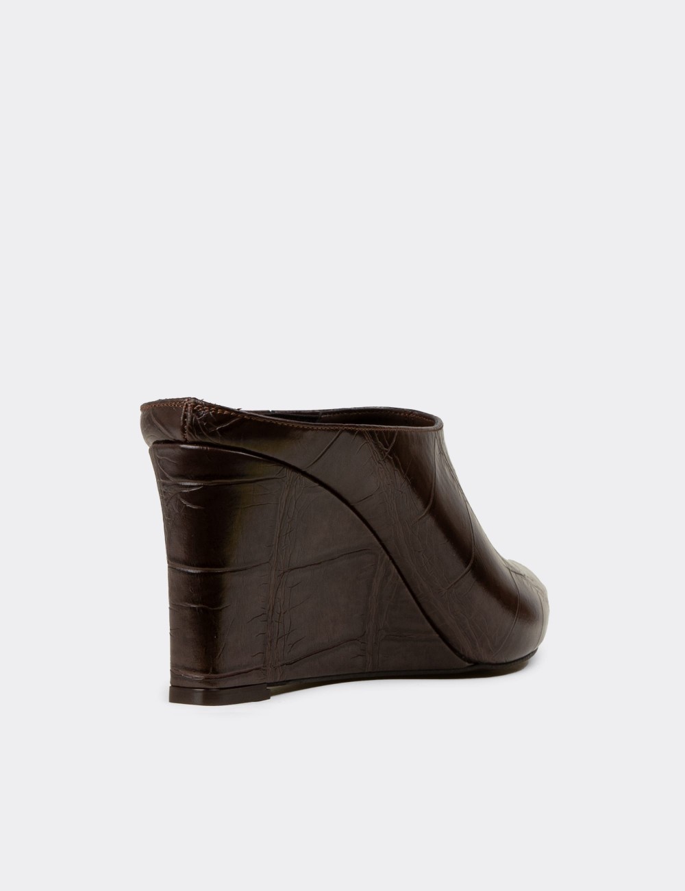 Women's Brown Mule - V0056ZKHVM01