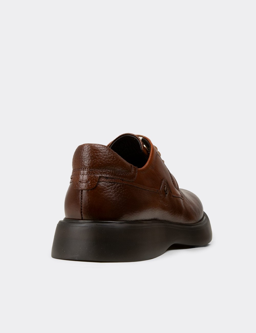 Men's Tan Leather Lace-Up Footwear - F6605MTBAP01