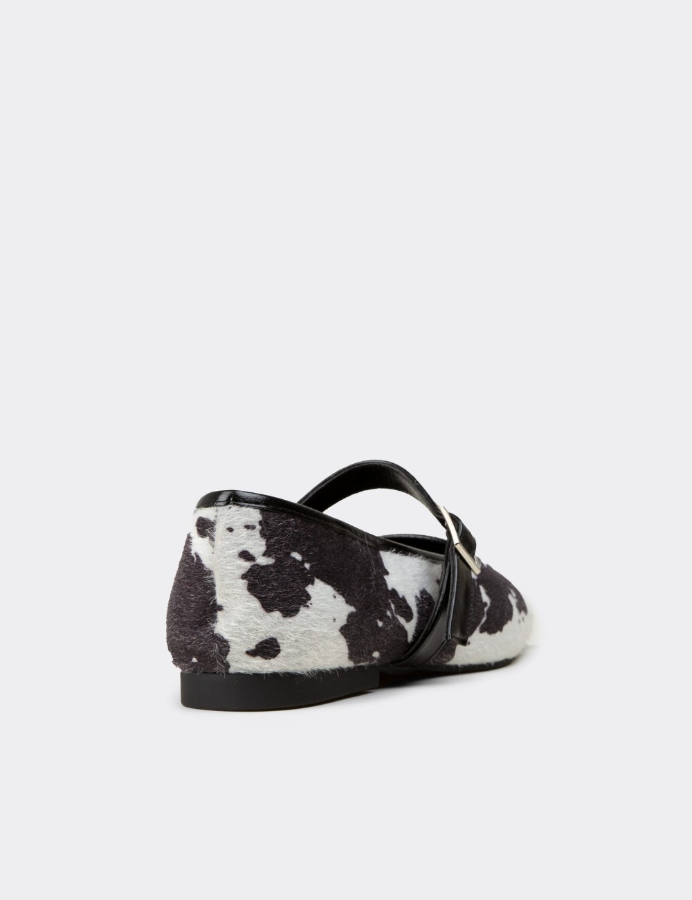 Women's Black Mary Jane Flats - RD810ZSYHC01
