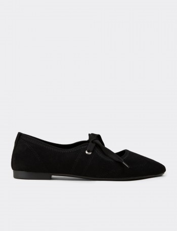Women's Black Ballet Flat - RD200ZSYHC01