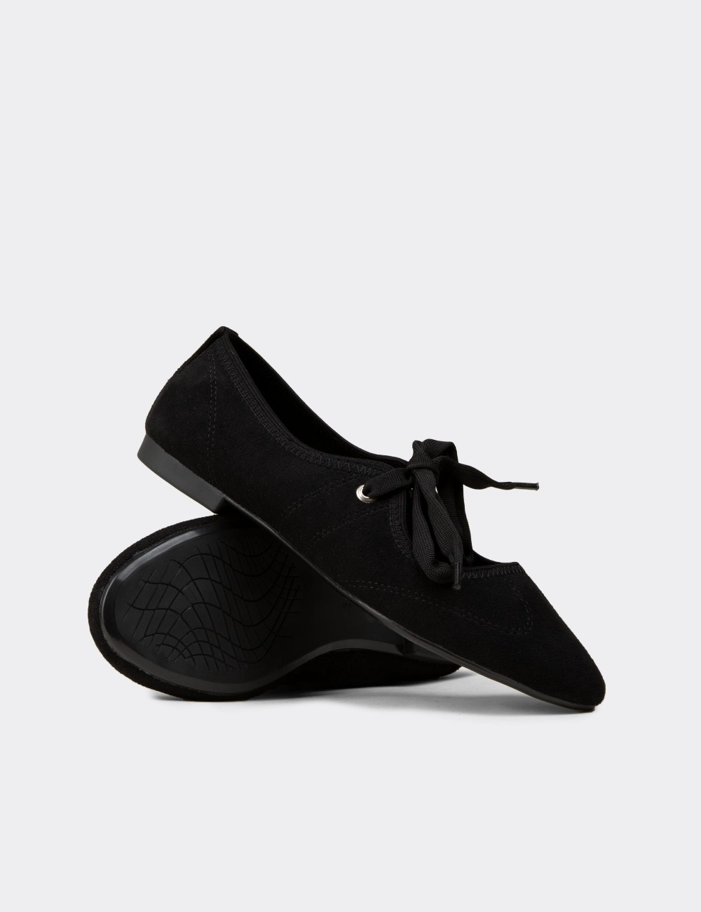 Women's Black Ballet Flat - RD200ZSYHC01