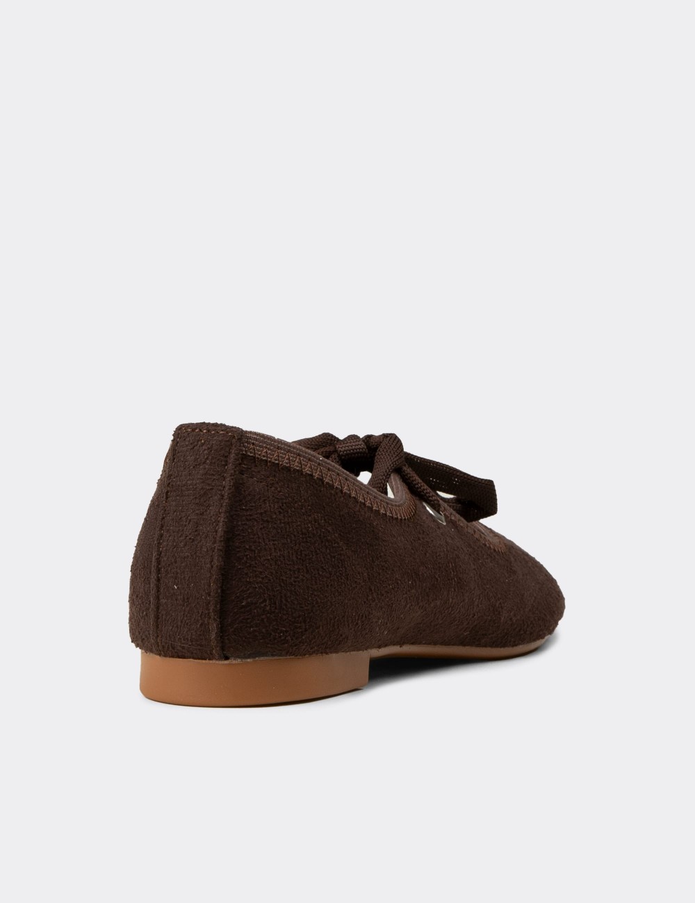 Women's Brown Ballet Flat - RD200ZKHVC01