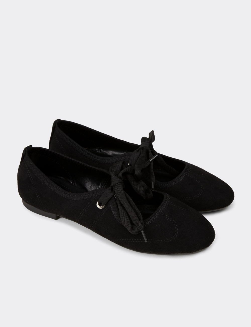 Women's Black Ballet Flat - RD200ZSYHC01