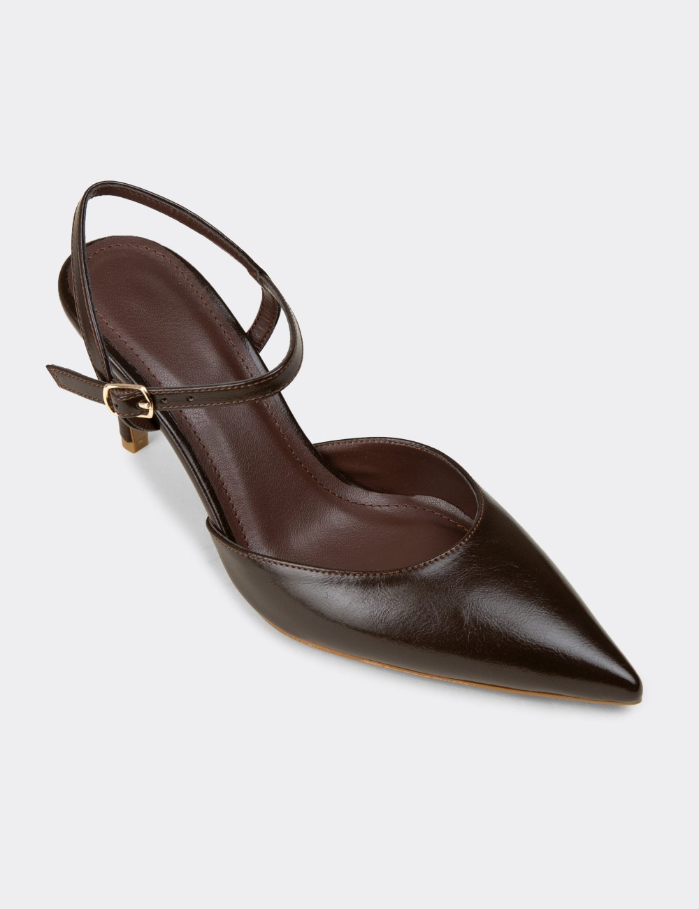 Women's Brown Heels - RD030ZKHVM01