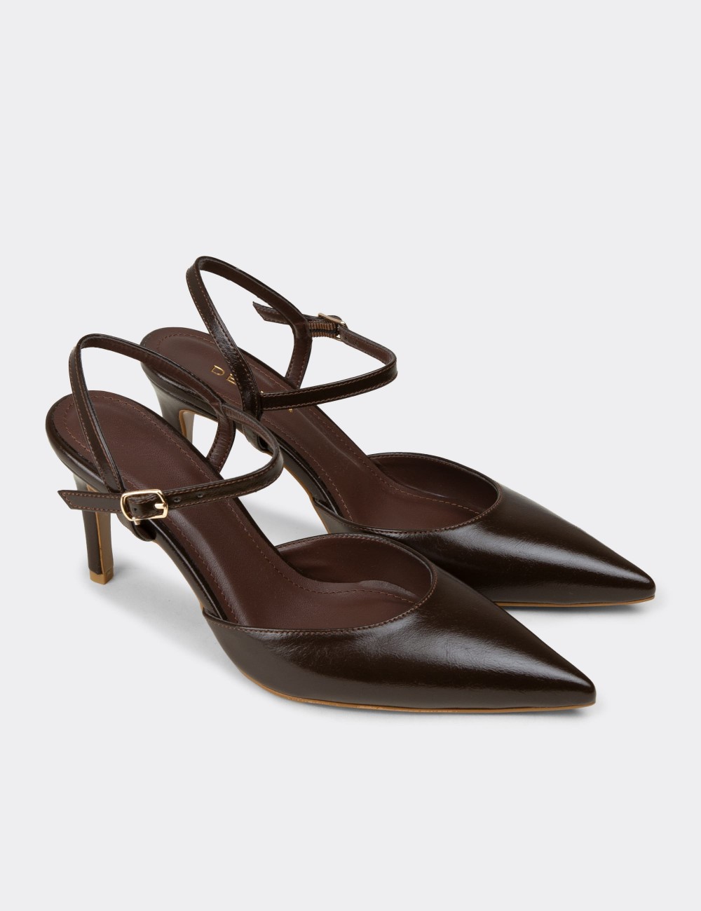 Women's Brown Heels - RD030ZKHVM01