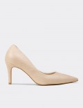 Women's Beige Stiletto Heels