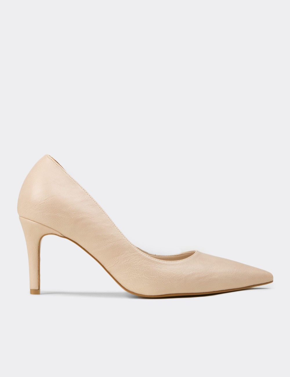 Women's Beige Stiletto Heels - RD005ZBEJM01