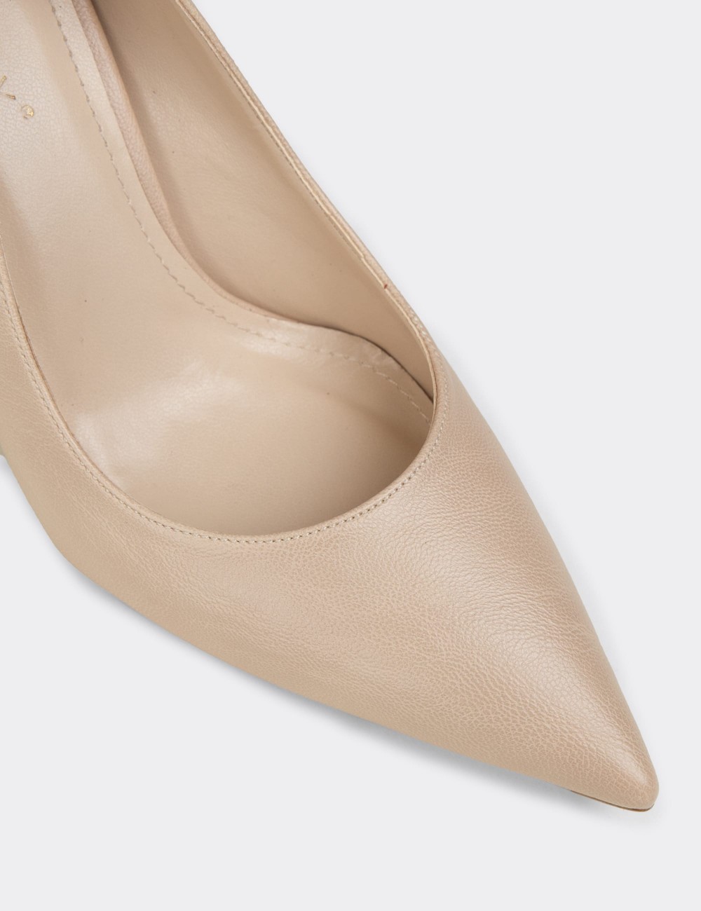 Women's Beige Stiletto Heels - RD005ZBEJM01