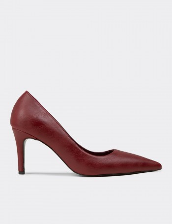 Women's Burgundy Stiletto Heels