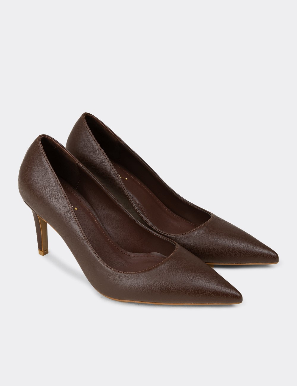 Women's Brown Stiletto Heel - RD005ZKHVM01