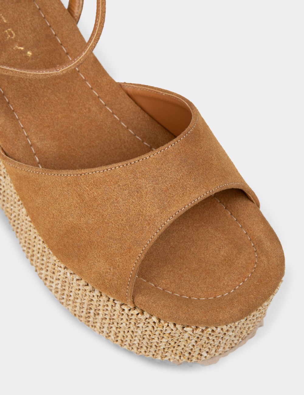Women's Tan Platform Sandals - RD814ZTBAC01