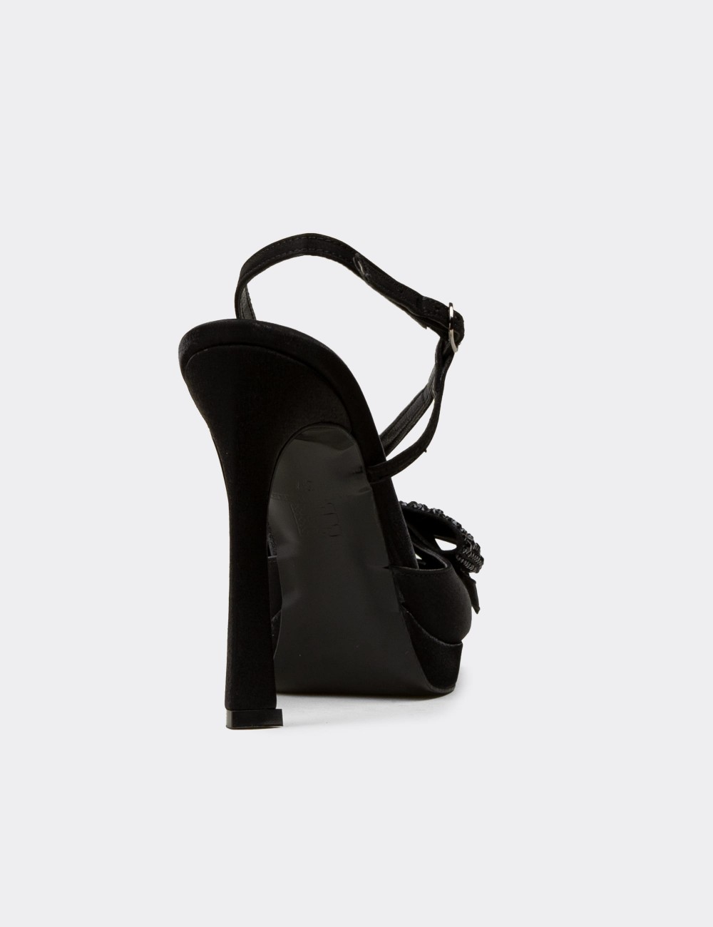Women's Black Platform Heel for Evening Wear - RD115ZSYHM01