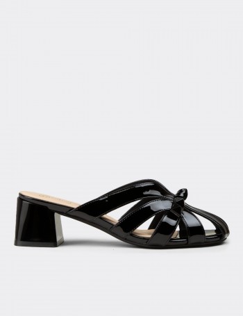 Women's Black Mule