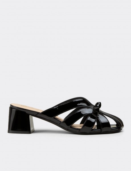 Women's Black Mule
