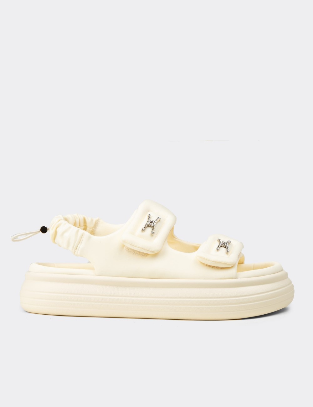 Women's Beige Sandals - 25413ZBEJP01