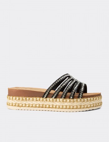 Women's Black Mule