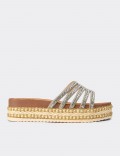 Women's Silver Slip-On Mule