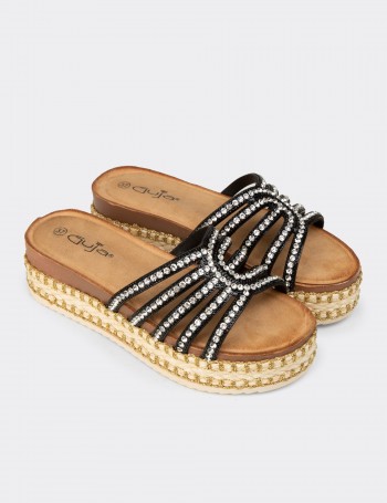 Women's Black Mule