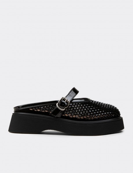Women's Black Mule