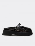 Women's Black Mule