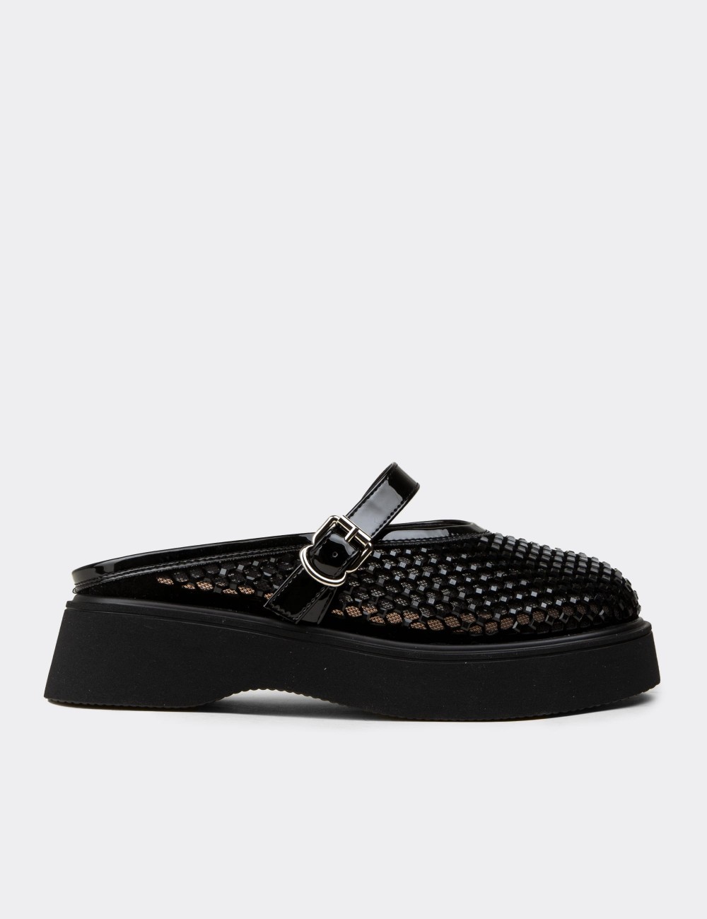 Women's Black Mule - 26358ZSYHP01