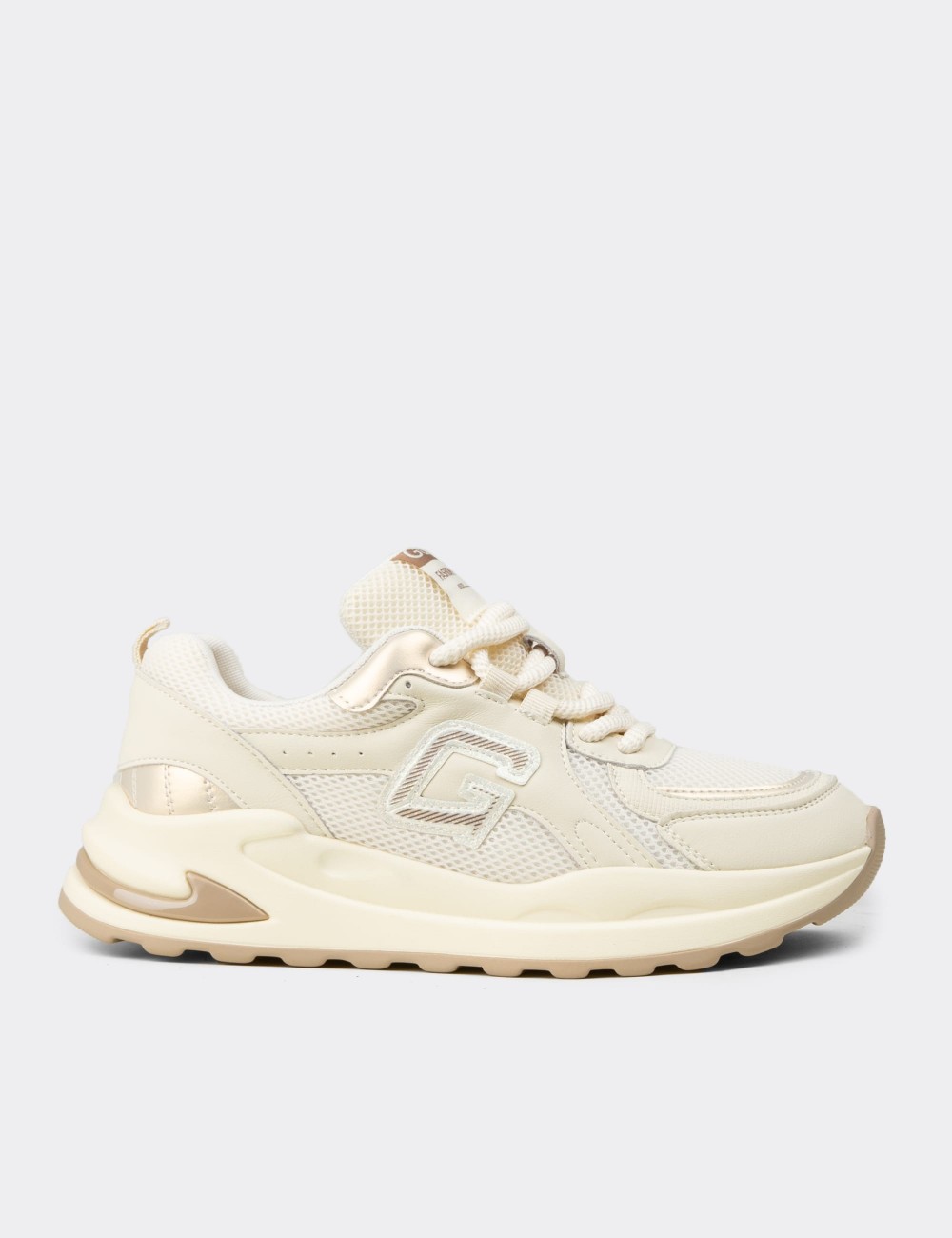 Women's Beige Sneakers - 26286ZBEJP01