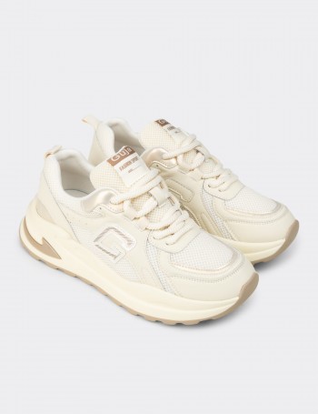 Women's Beige Sneakers
