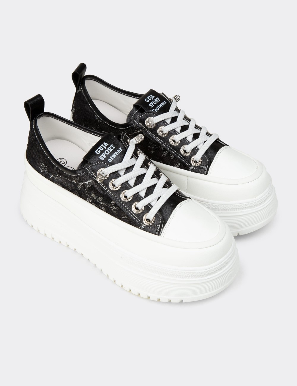 Women's Black Sneakers - 26316ZSYHP01