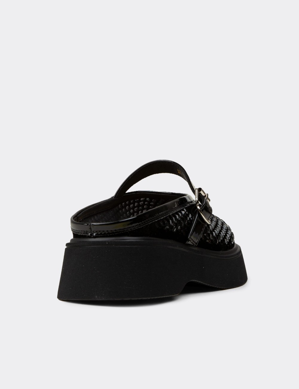 Women's Black Mule - 26358ZSYHP01
