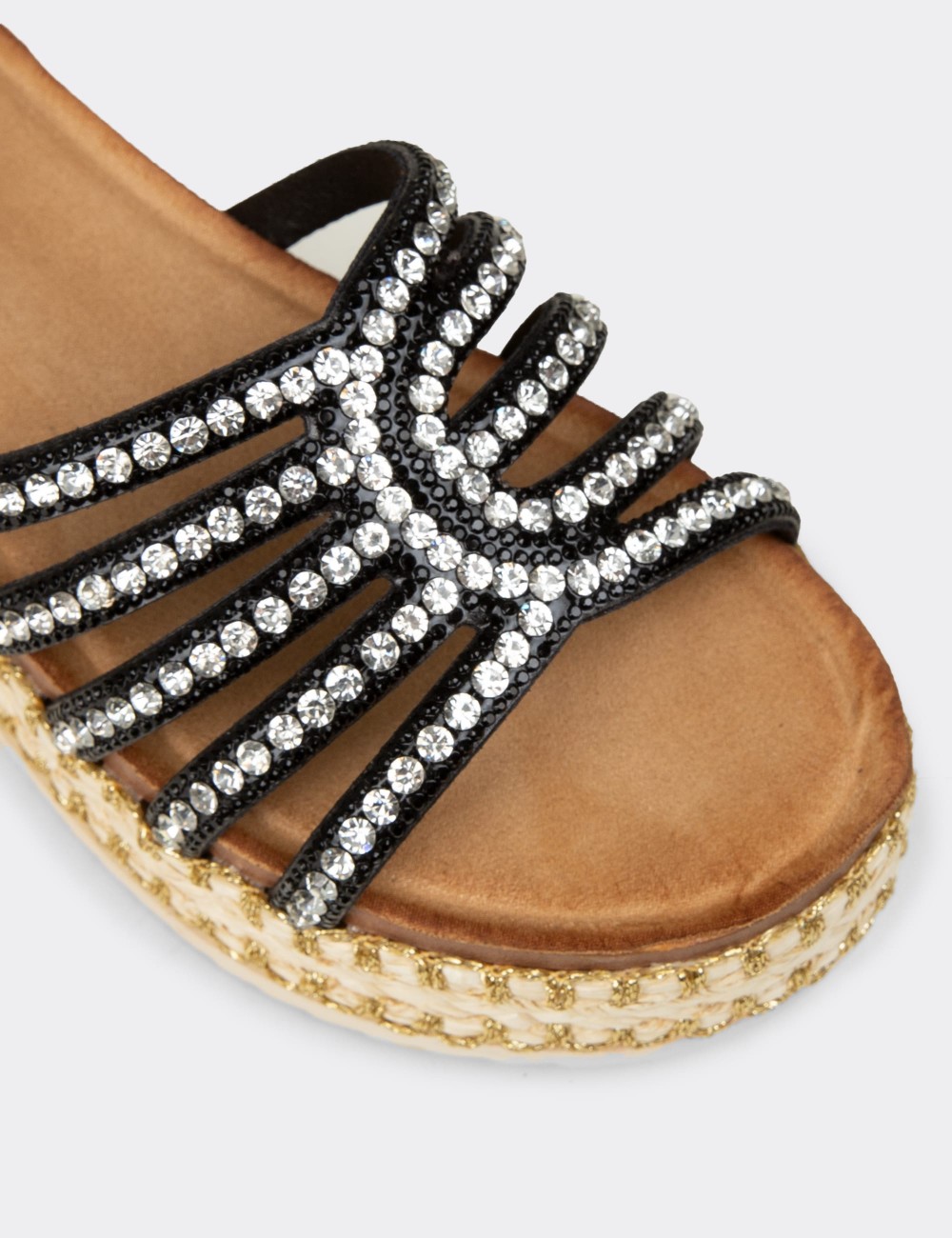 Women's Black Mule - 25172ZSYHP01