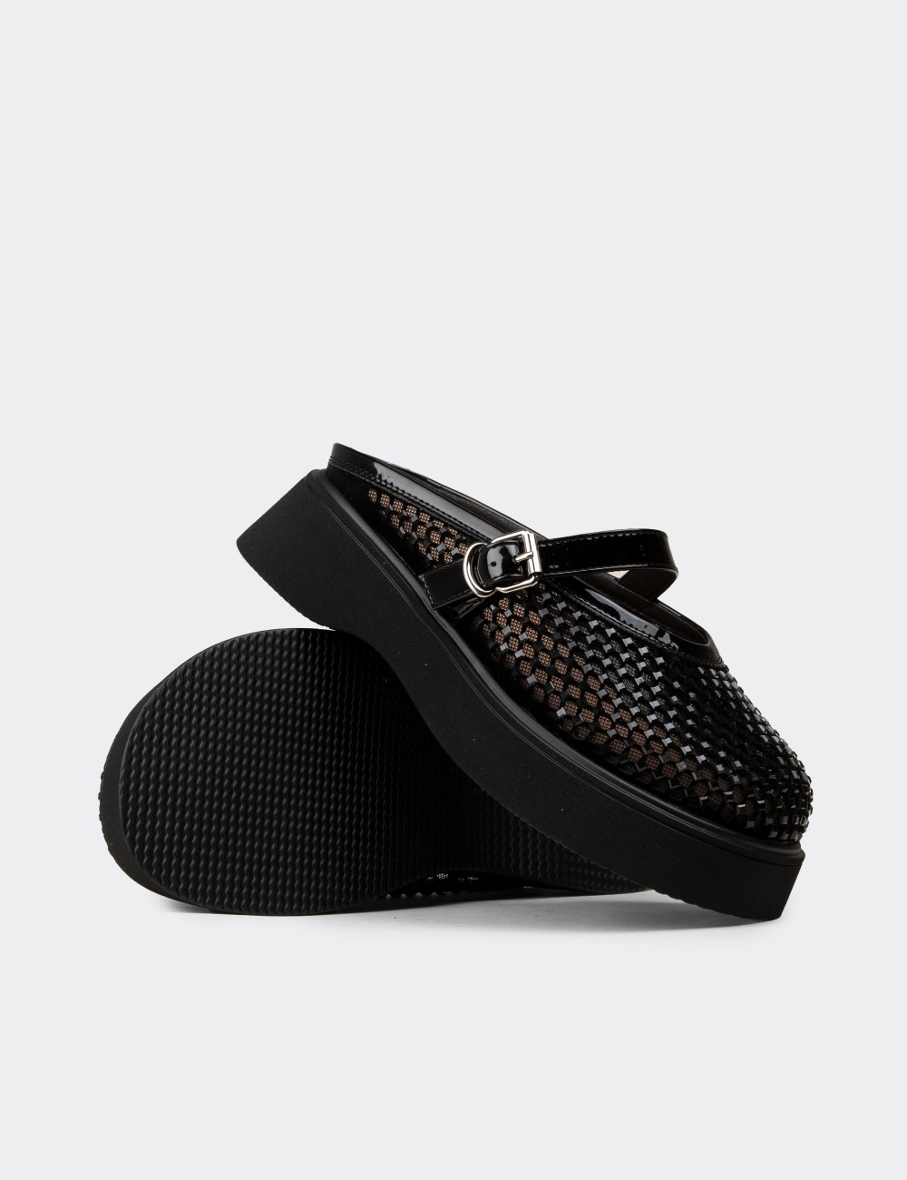 Women's Black Mule - 26358ZSYHP01