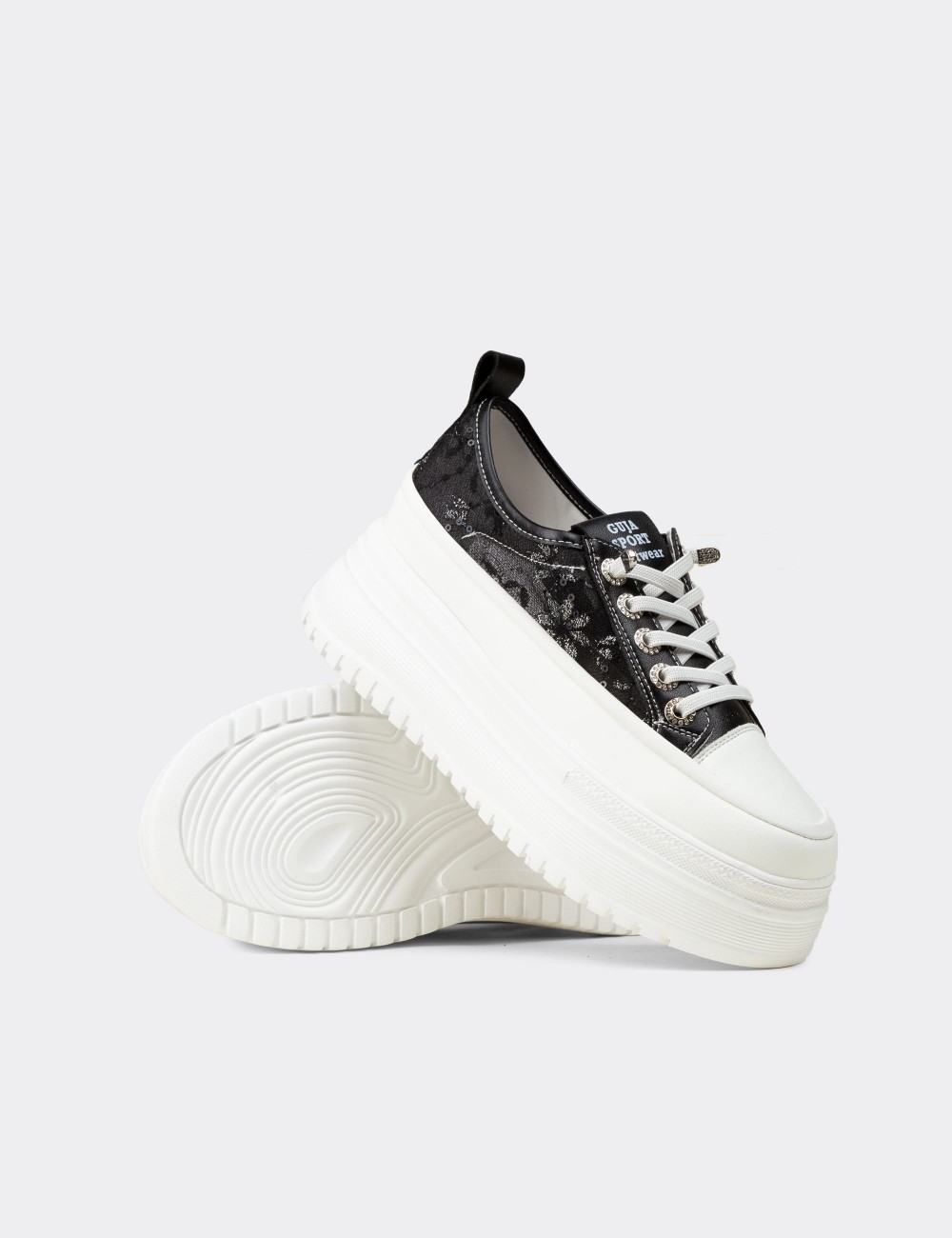 Women's Black Sneakers - 26316ZSYHP01